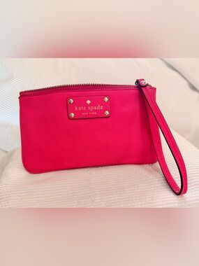 kate spade Pink Leather Wristlet